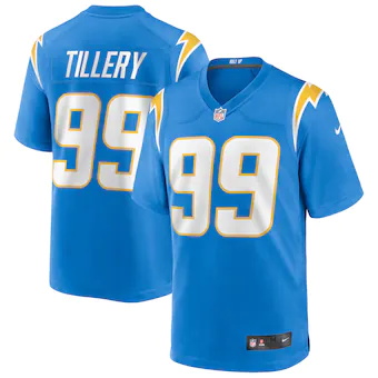 mens nike jerry tillery powder blue los angeles chargers ga
